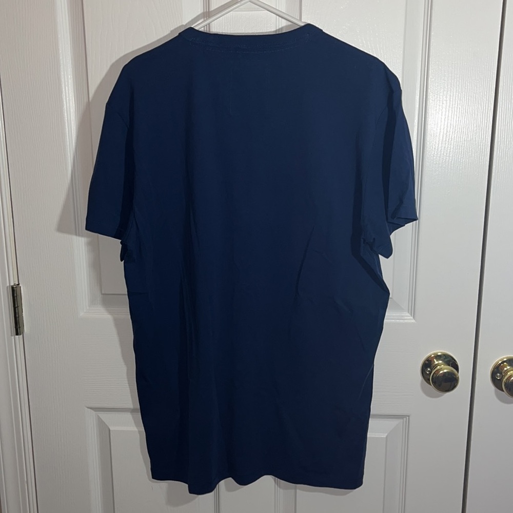 NWT Men’s Sz L G-Star Raw navy blue grey v neck pocket short sleeve tee shirt - Picture 4 of 5